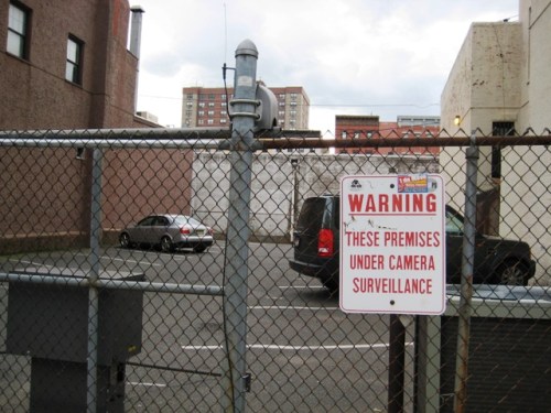 surveillance sign surveillance sign